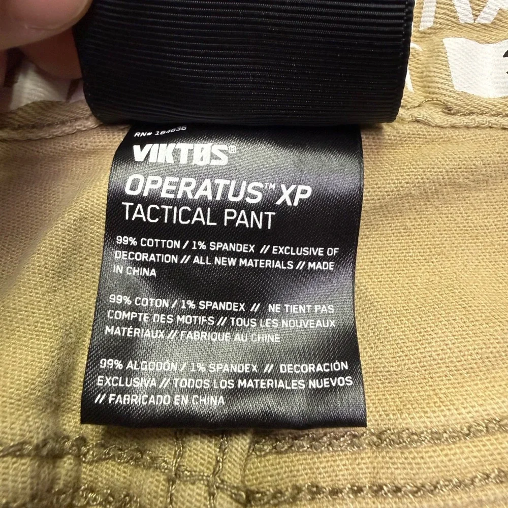 Viktos Operatus XP Tactical Pants Mens Fits 30x28 Khaki Stretch Cotton Utility